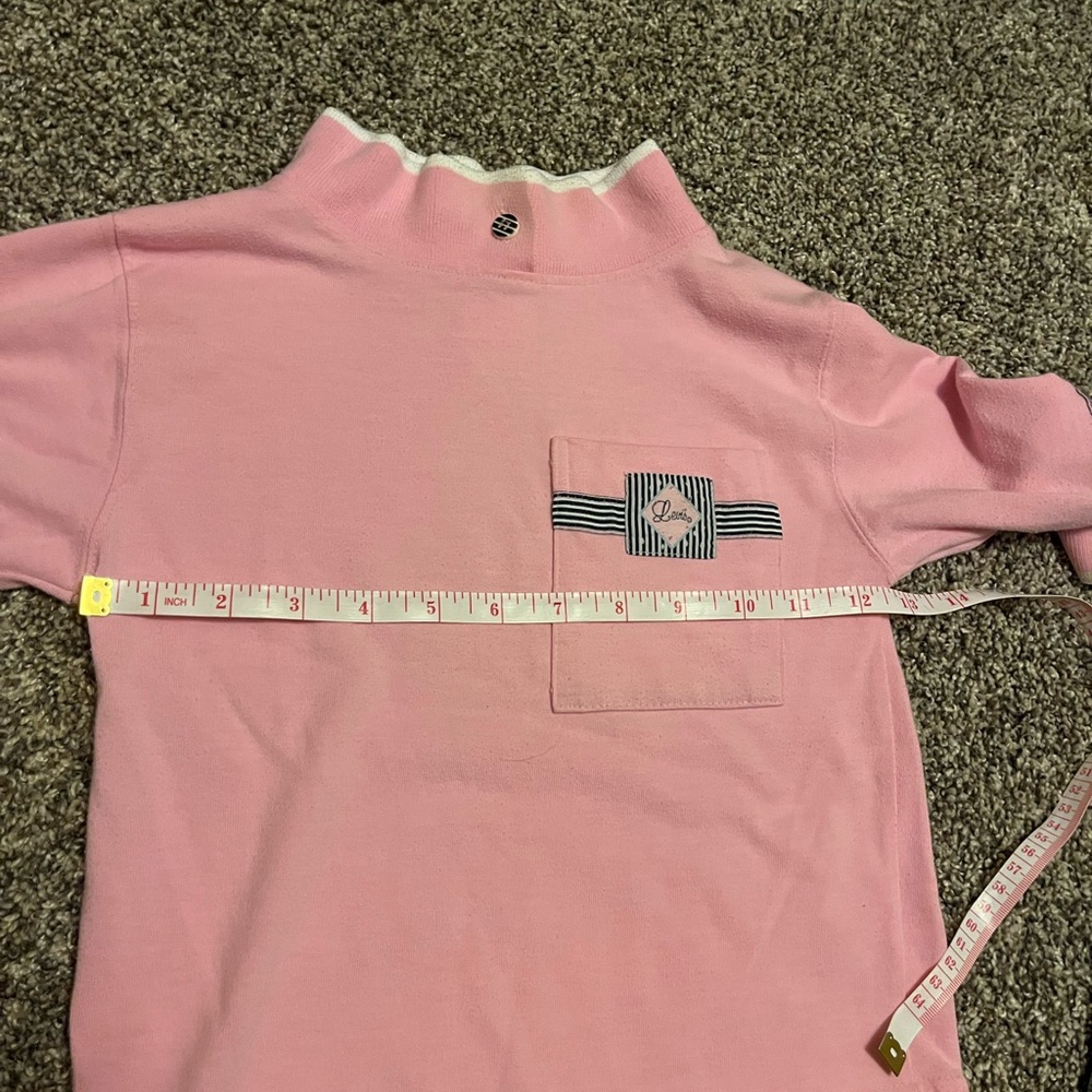 Vintage Little Levis Outfit Denim Jumper Dress Pink Shirt Acid Wash Girl 3T Jean - Picture 15 of 15